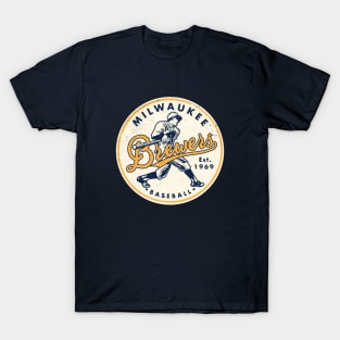 Milwaukee Brewers 2 by Buck Tee Originals T-Shirt